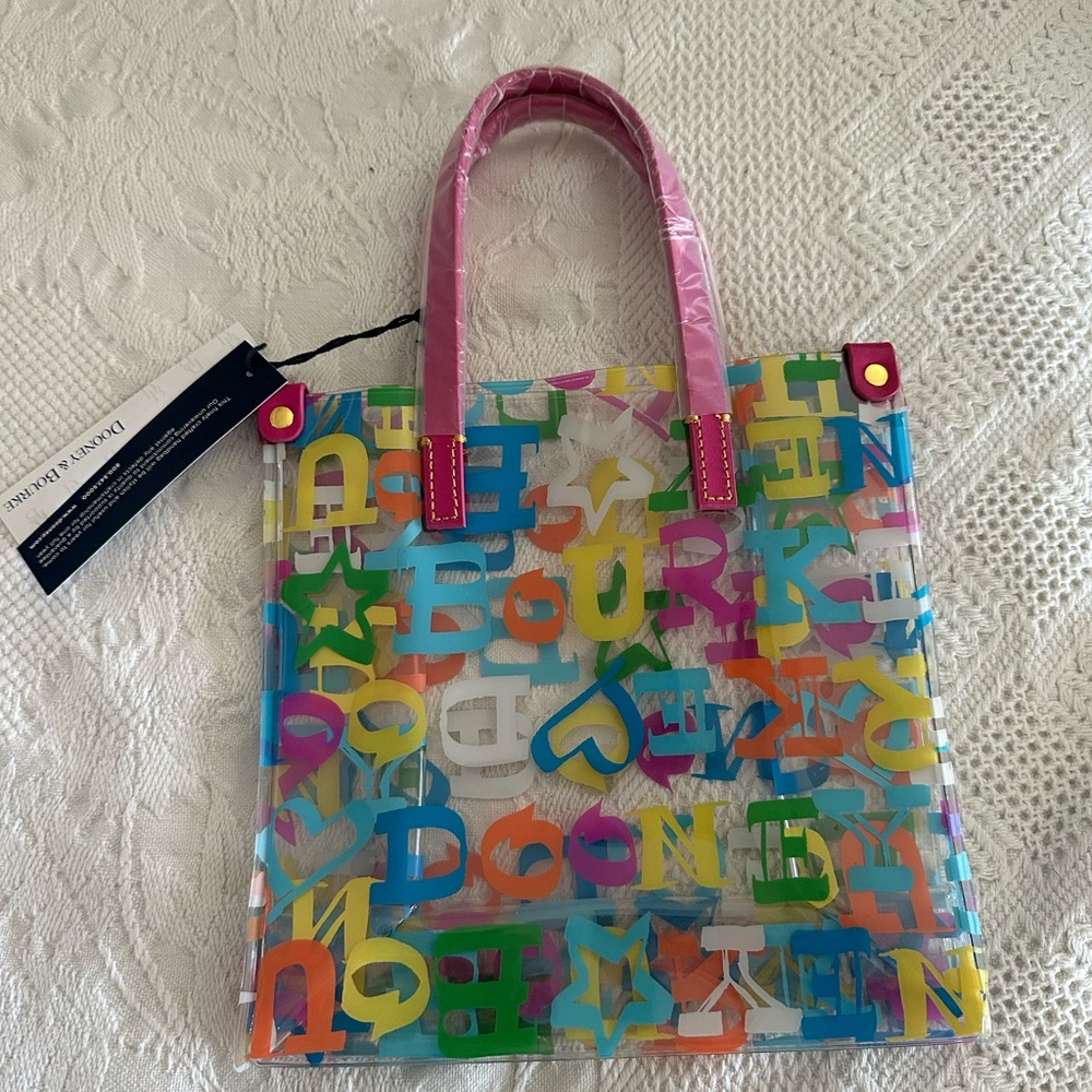 Dooney & Bourke Pink Alphabet Tote Bag